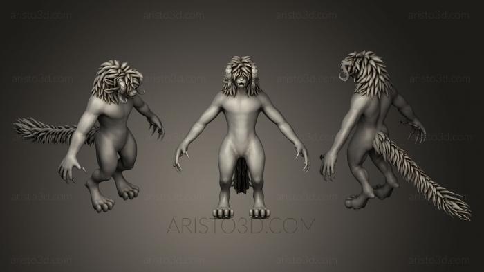 Figurines heroes, monsters and demons (STKM_0385) 3D model for CNC machine